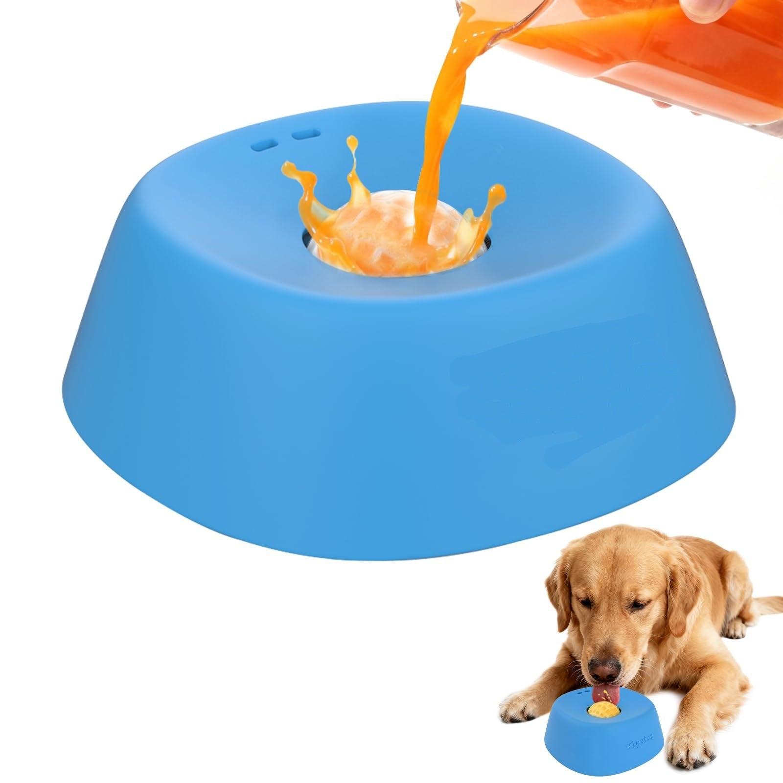 Slow Feeder Non-Slip Dog Licking Bowl.