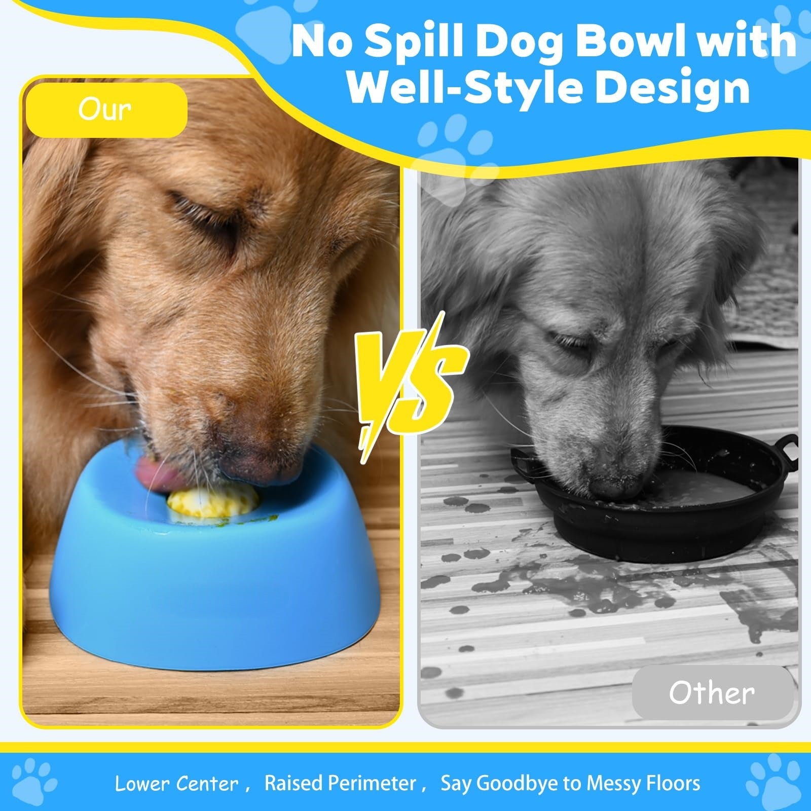 Slow Feeder Non-Slip Dog Licking Bowl.